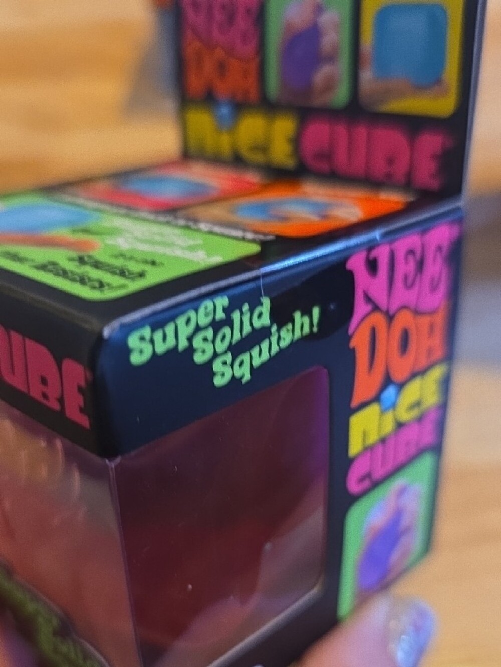 ✨NEW✨NeeDoh Nice Cube Super Solid Squish - Pink - Picture 2 of 3
